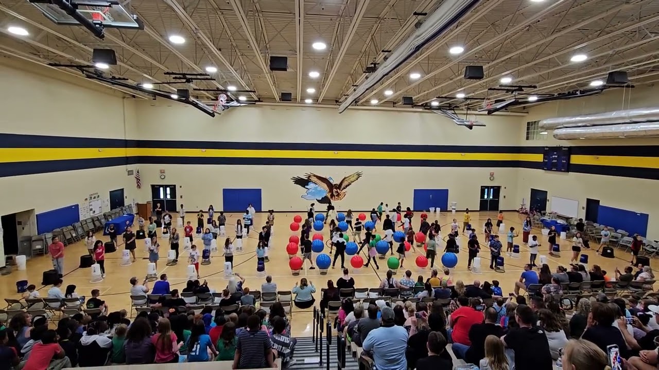 23-24 Blue Academy 5th grade Drum Alive routine.