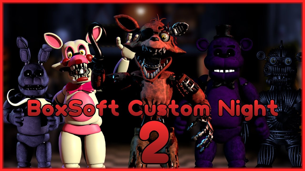 BoxSoft Custom Night 2 | New Characters, Office & All Jumpscares