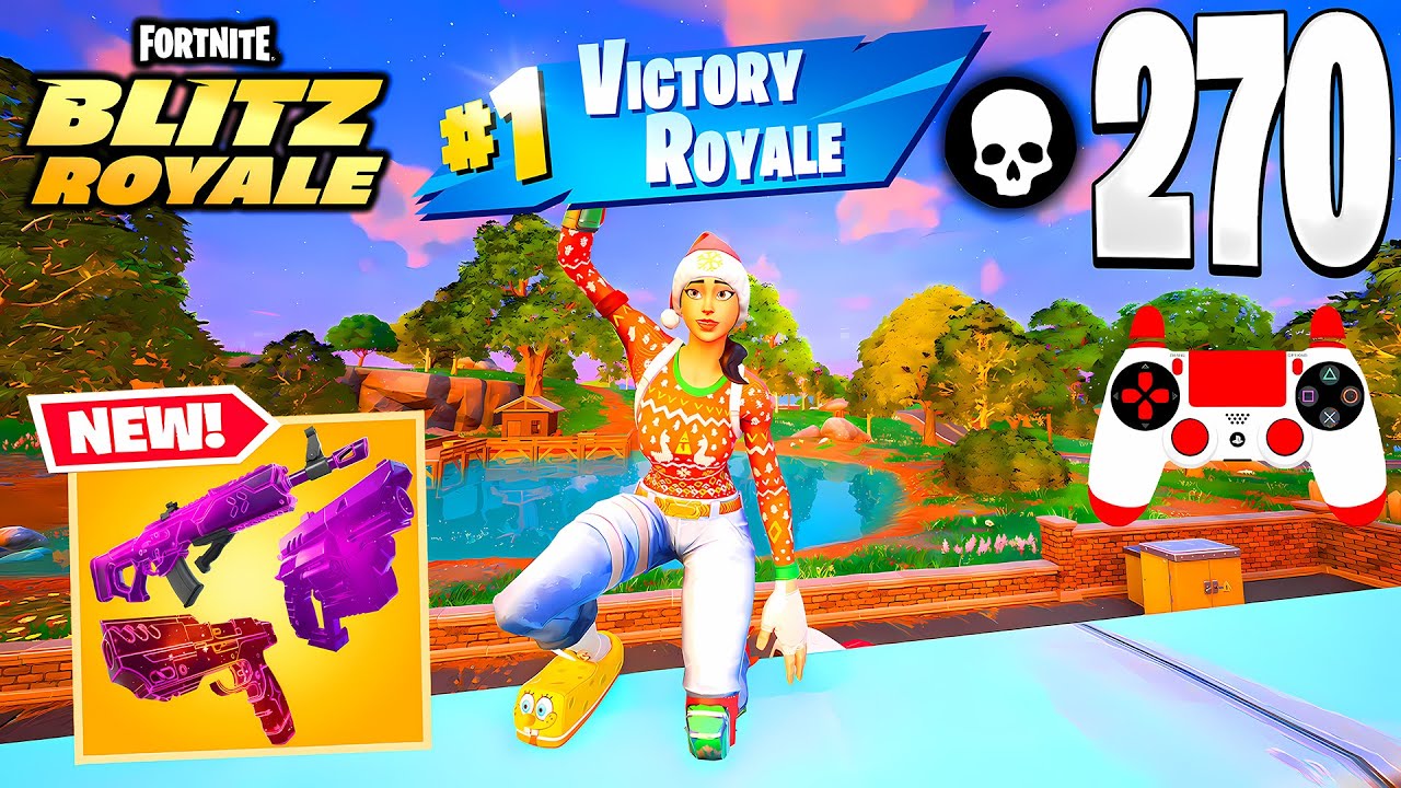 270 Elimination &ndash; Fortnite Chapter 7 Blitz Royale / New Map Full Gameplay