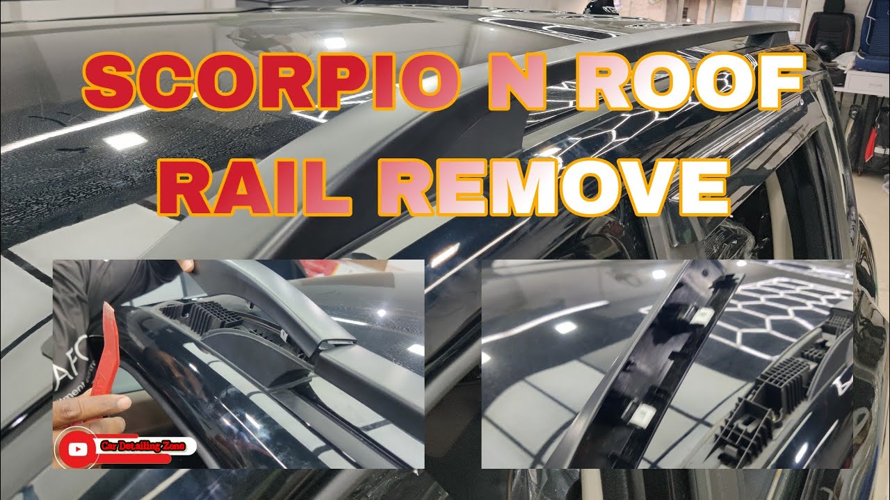 NEW SCORPIO N ROOF RAIL REMOVE #scorpion