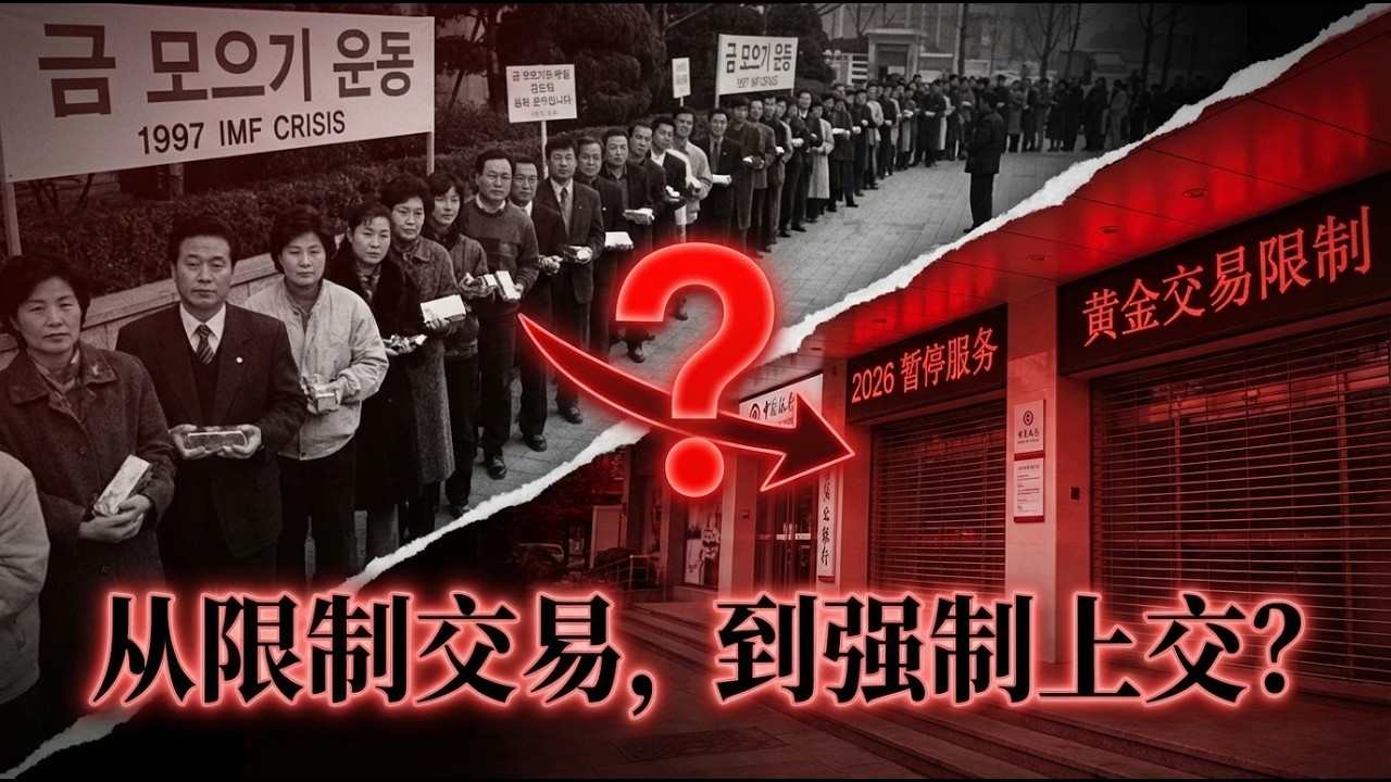 2026最危险信号！银行突然暂停黄金业务，你的黄金正在变成“死资产”？资本管制的前哨战已打响！ #黄金 #资本管制 #人民币 #避险资产 #经济危机