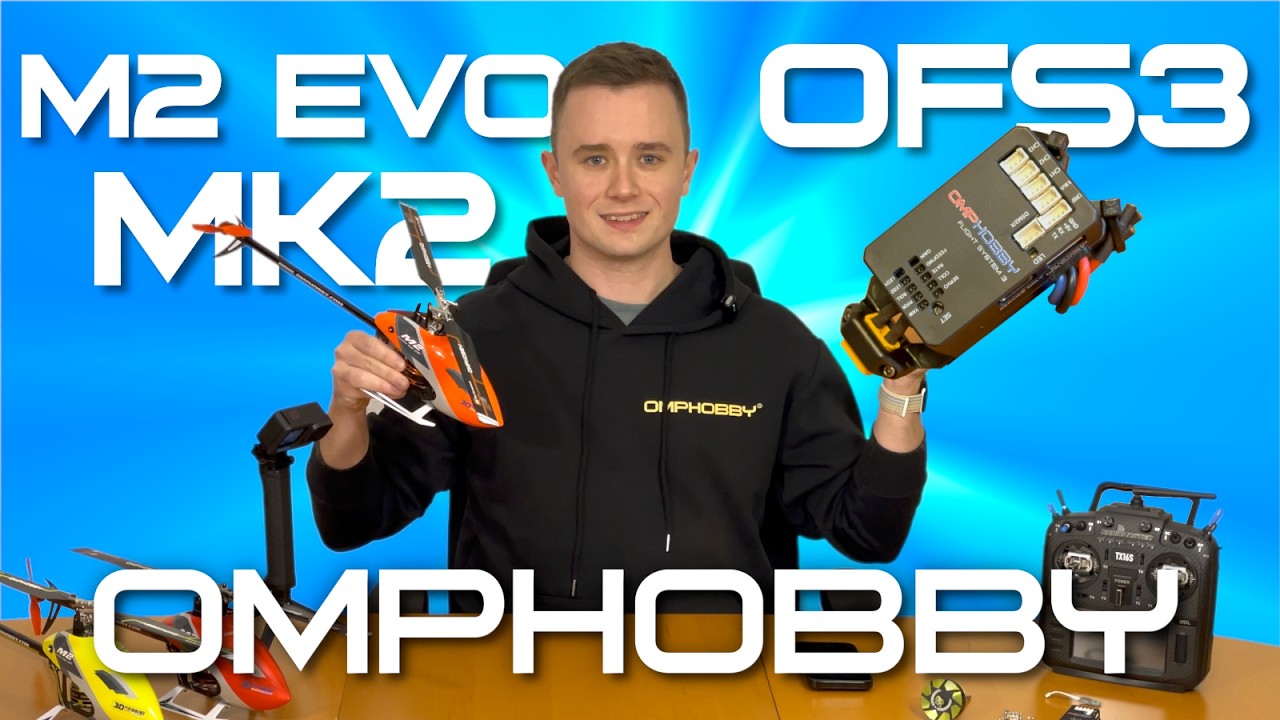 OMPHOBBY M2 EVO MK2 и OFS3! Bluetooth, телеметрия, новый уровень 3D-производительности и многое д...