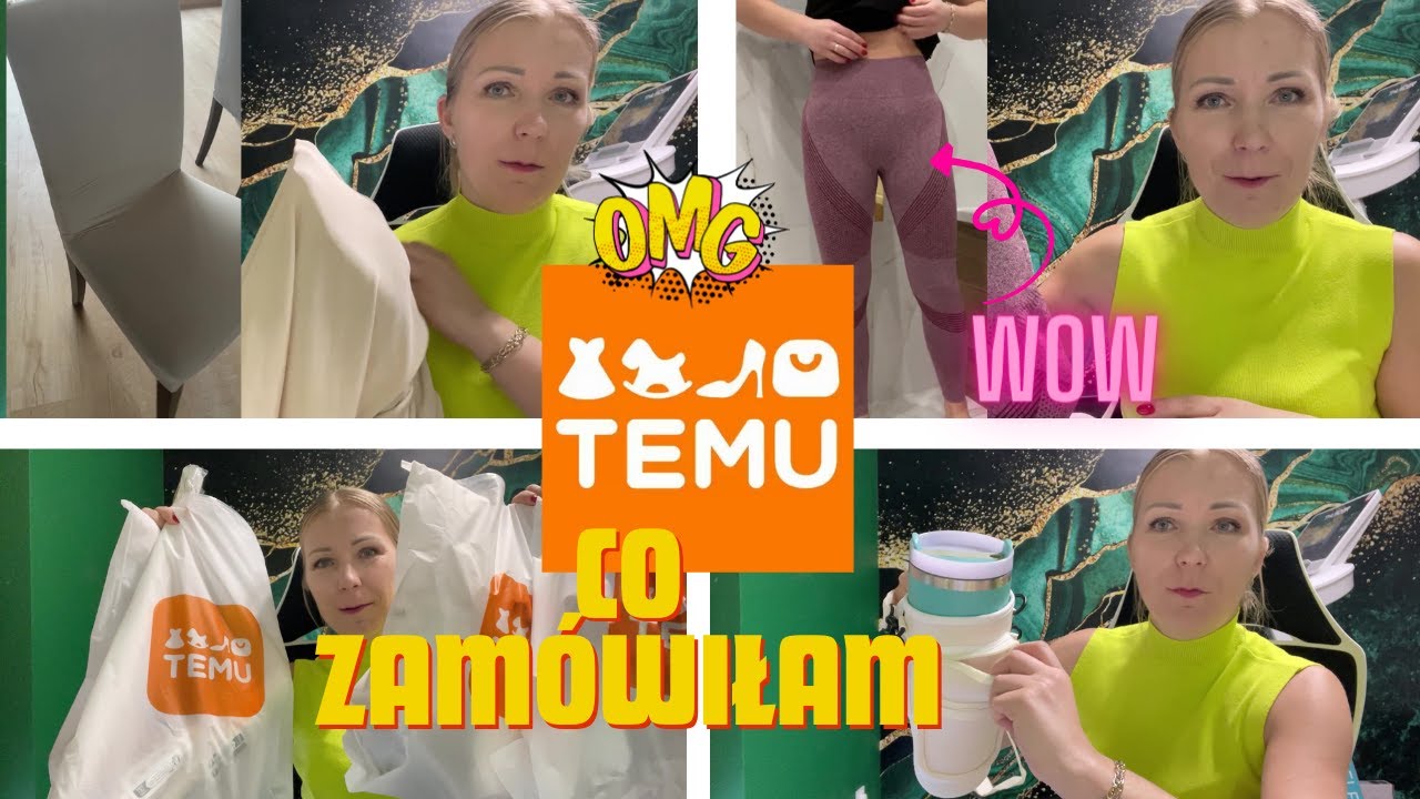 HAUL TEMU / MEGA CENY / WSZYSTKO DO DOMU LEGGINSY Z PEŁNYM KRYCIEM / PRAKTYCZNE ROZWIĄZANIA