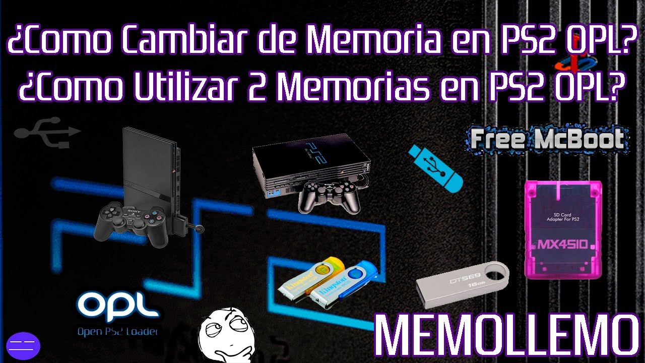 Utiliza varias USB en PS2 OPL | Cambio de Memoria FreeMcBoot |