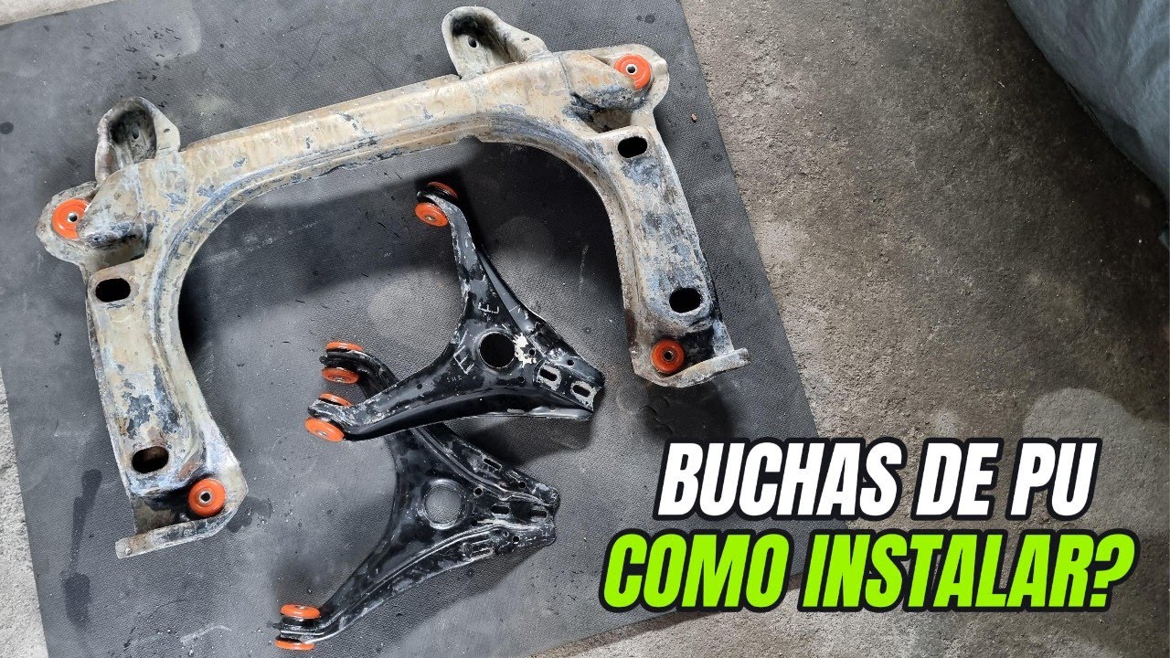 COMO INSTALAR AS BUCHAS DE PU NO AGREGADO E BALANÇAS DO MOTOR AP