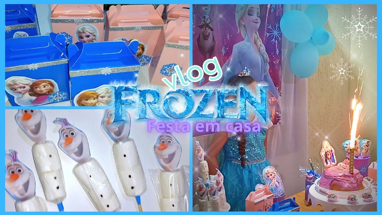 Festa da FROZEN SIMPLES em casa| Preparativos Gastando pouco #frozen @Juhlilas