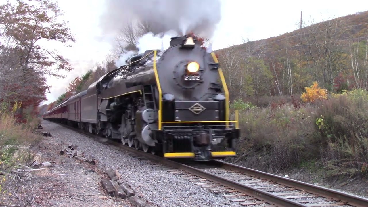 Steam working hard! Part 7 Reading #2102 Thunders up grade with deafening stalk talk! 