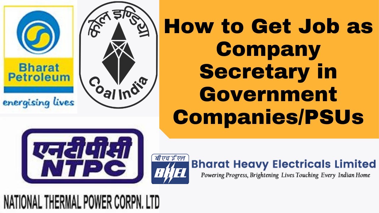 How to Get Job as Company Secretary in Government Company/PSUs