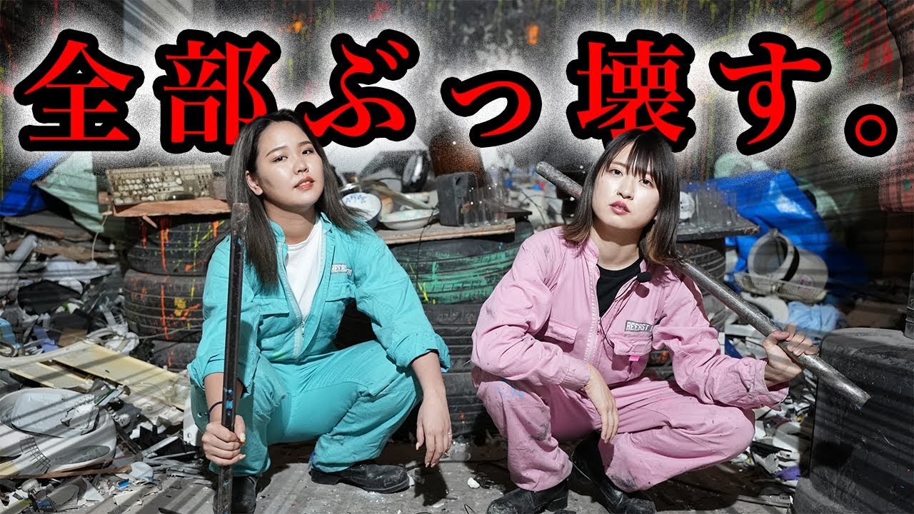 【閲覧注意】ストレス発散のために全てを破壊するアラサー独身女【大破壊】