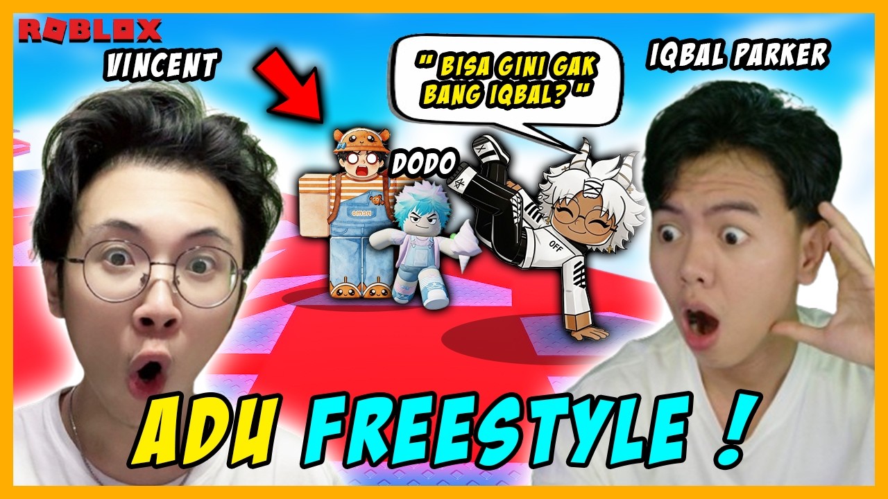 @Iqbal Parker NANTANGIN AKU ADU FREESTYLE DI TOWER LASER !! @Dodo Gulali JADI JURINYA !!