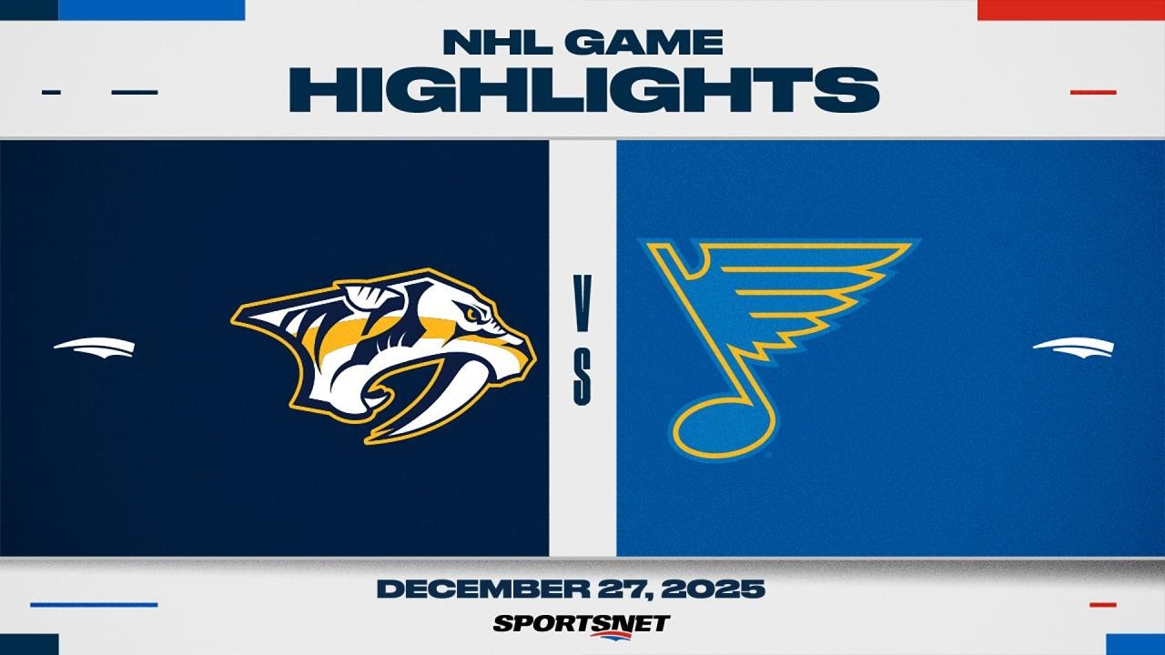 NHL Highlights | Predators vs. Blues - December 27, 2025