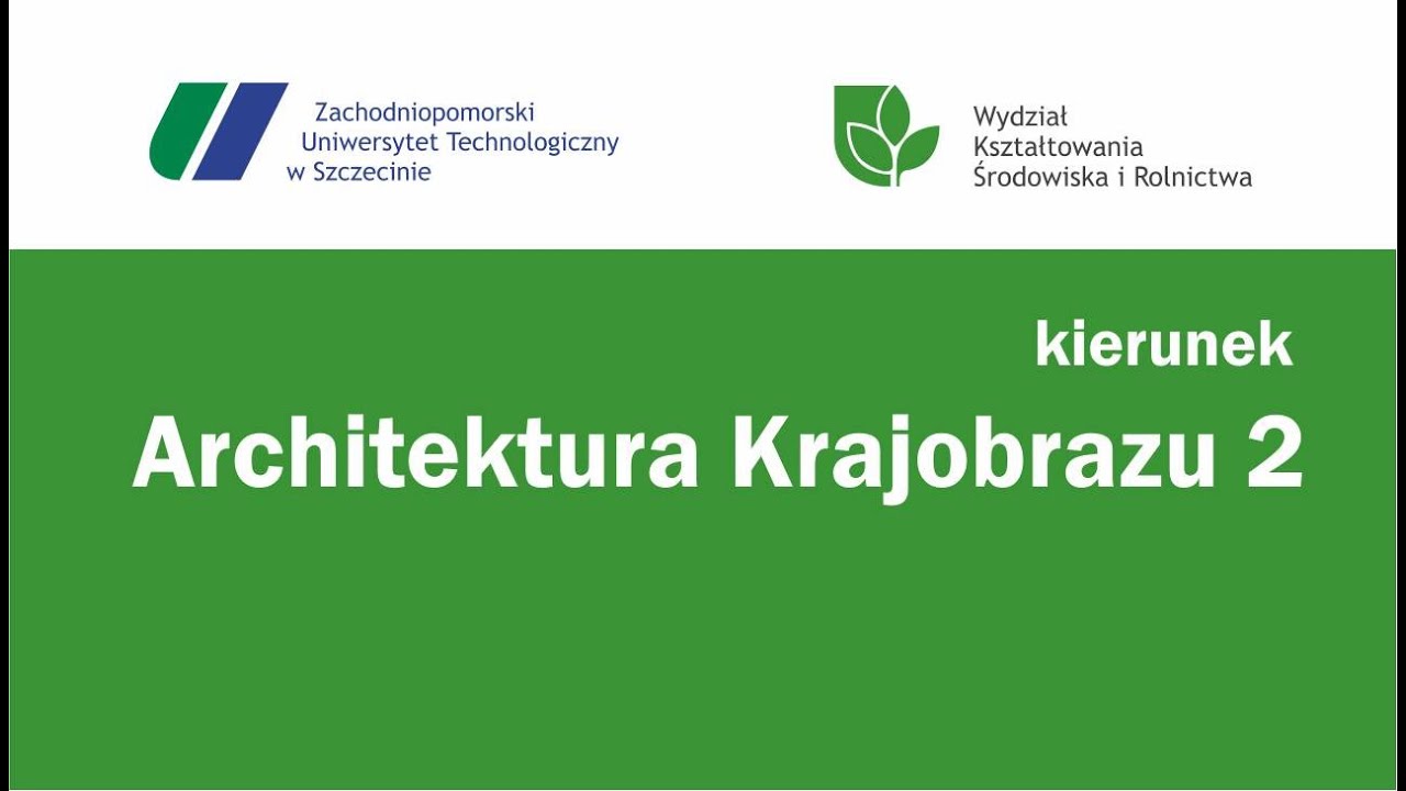 ZUT Architektura Krajobrazu