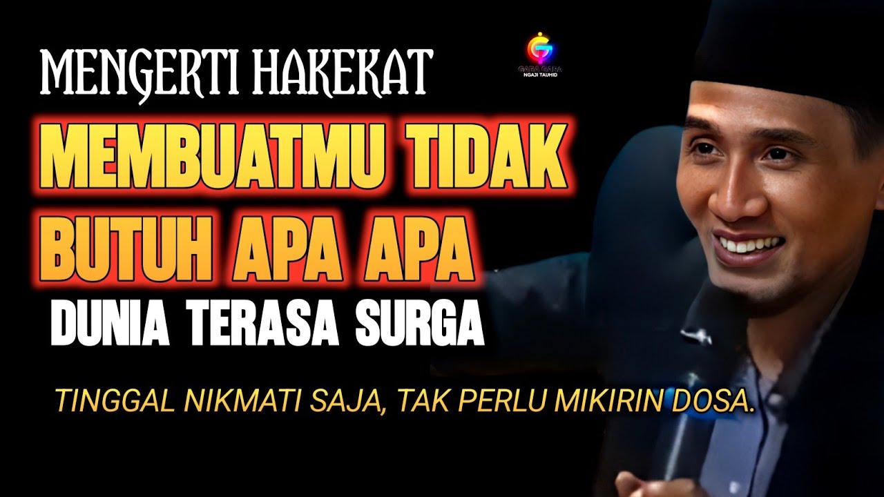 JANGAN SALAH PAHAM! Bukan Karena Kaya, Tapi Tidak Butuh Apapun saat mengerti Ilmu Hakekat | Gus Son