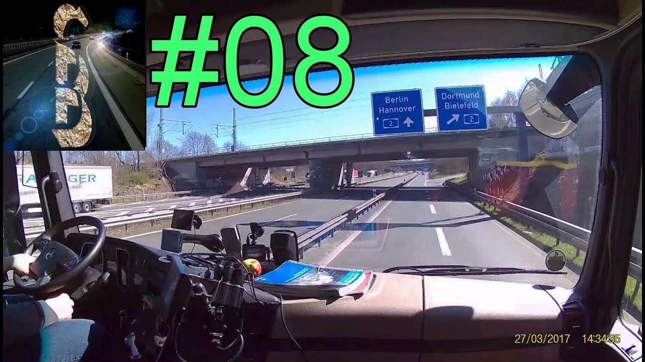 Führerstand LKW #08 - Von Löhne nach Hannover - Innenperspektive (Führerstandsmitfahrt)