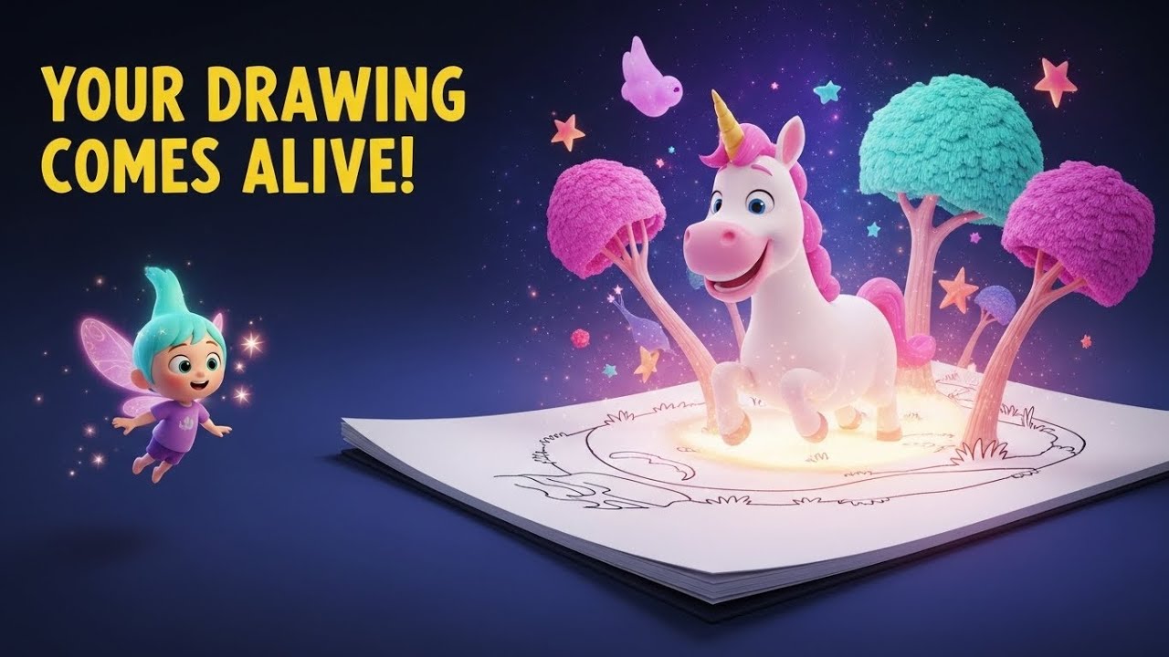 Draw With Me 🎨 Create Your Magical World ✨ Fun Interactive Story for Kids