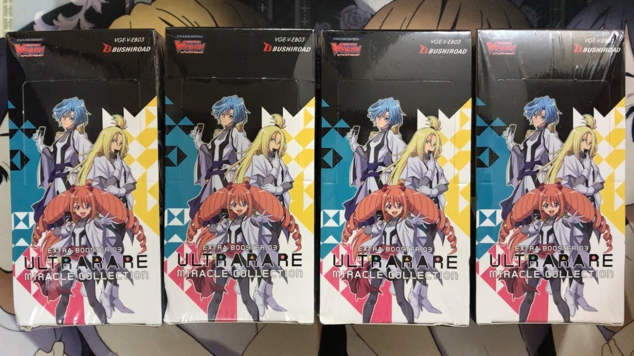 Opening Four Cardfight Vanguard Ultra Rare Miracle Collection Boxes English