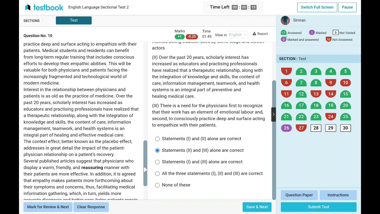 English Sectional Mock test live✍️ Target Sbi po 