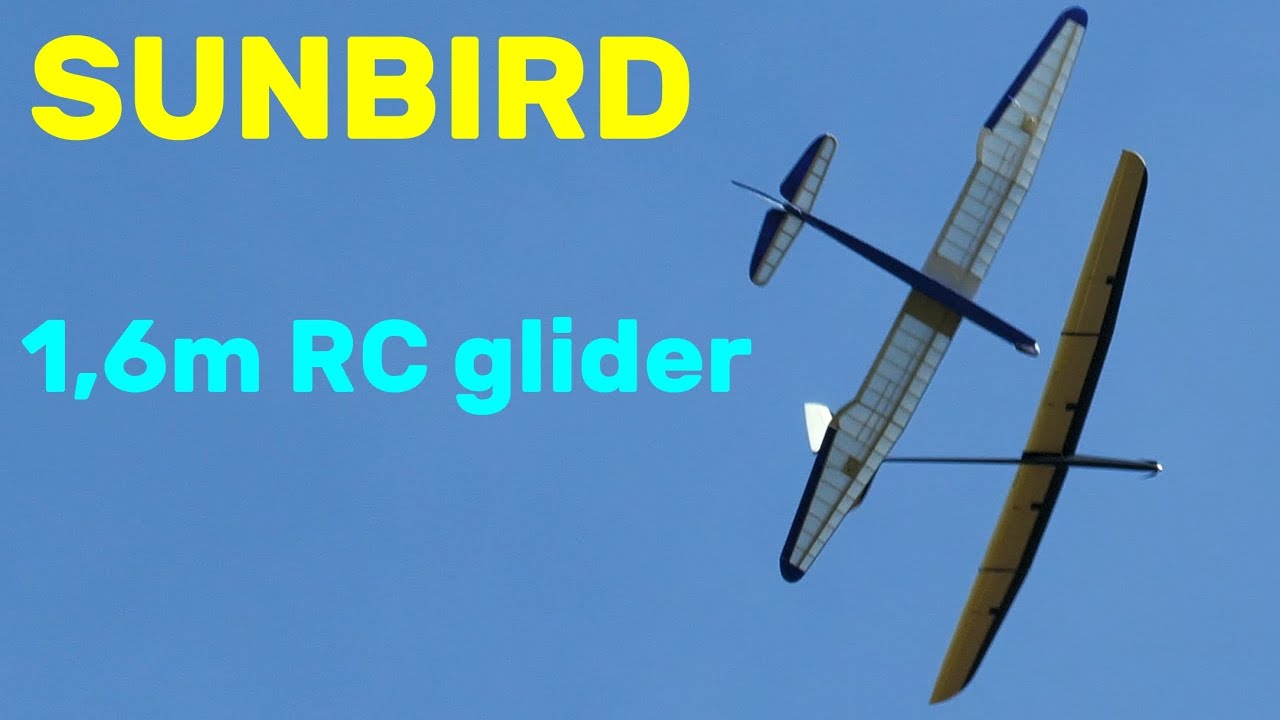 SUNBIRD | 1,6m RC motor glider | 4K | 2024