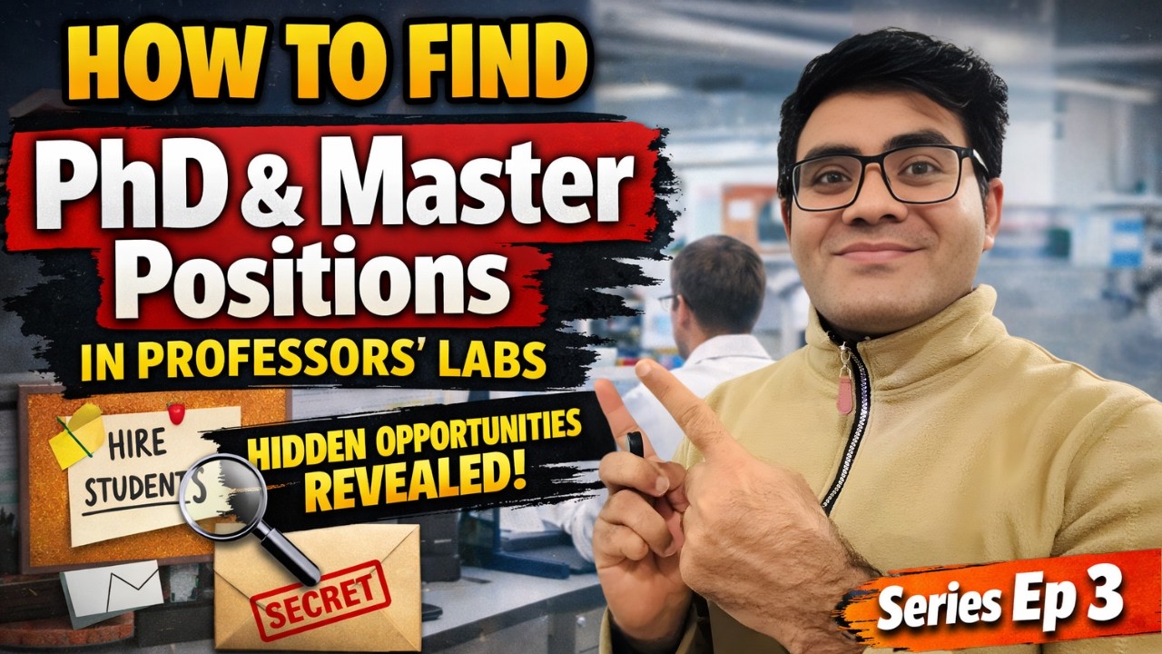 How to Find PhD & Master Positions in Professors' Labs (Hidden Opportunities Revealed) | Series Ep 3