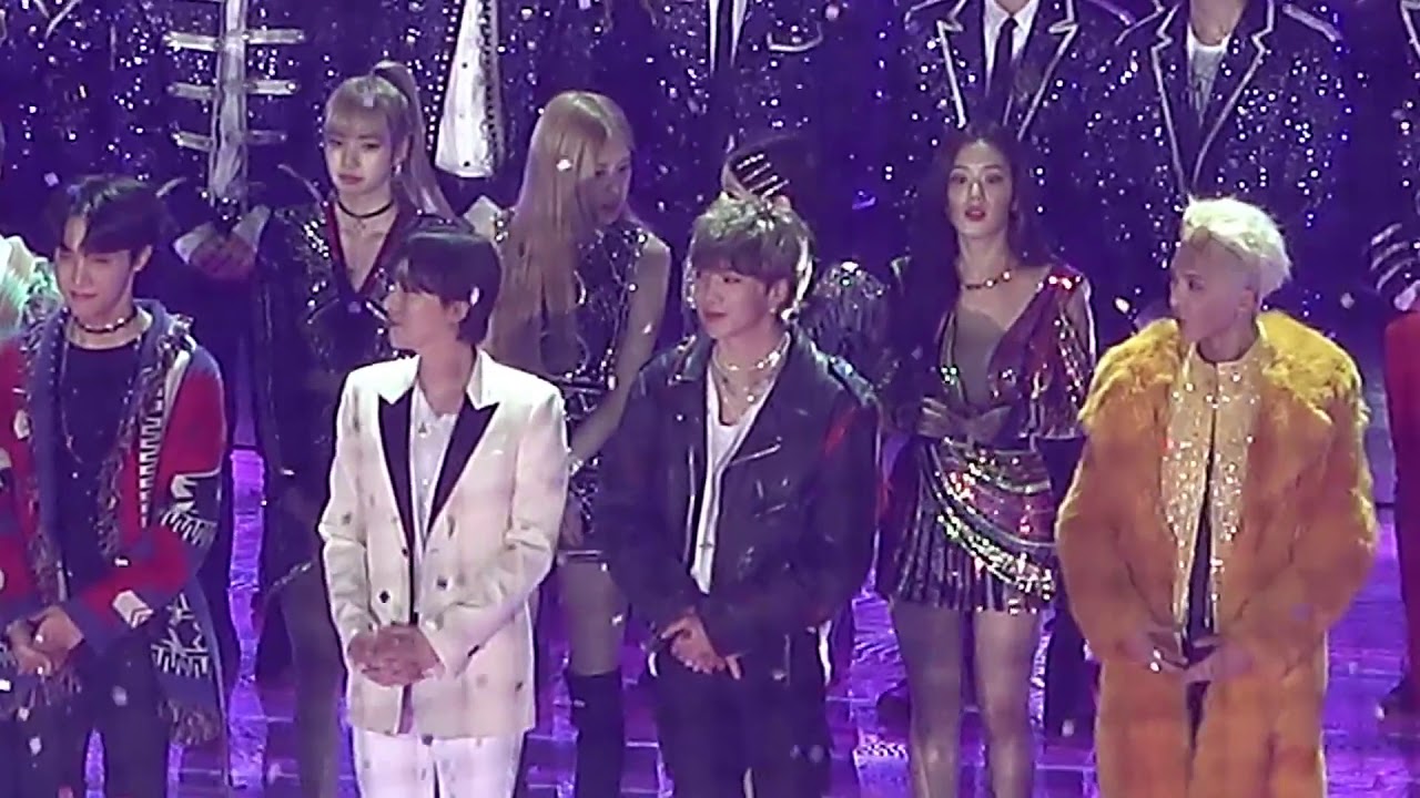 BLACKPINK and WINNER ending at SBS gayo daejun 2018