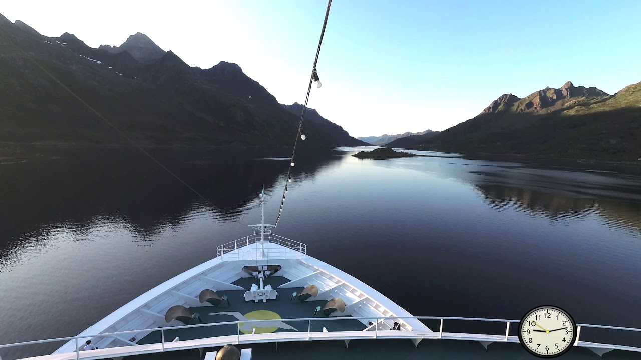 4k - In 8 Minuten von den Lafoten zum Nordkap mit MS Amadea - Time Lapse