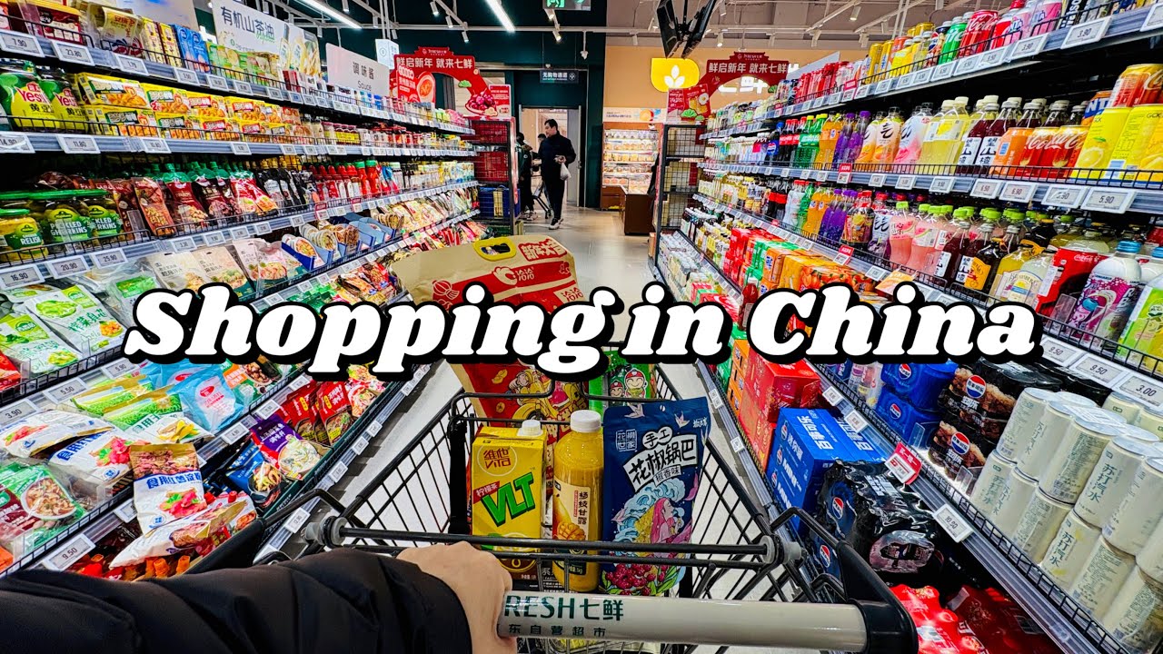 Shopping in China🍒Sharing Chinese various snacks and fresh food at the supermarket with prices