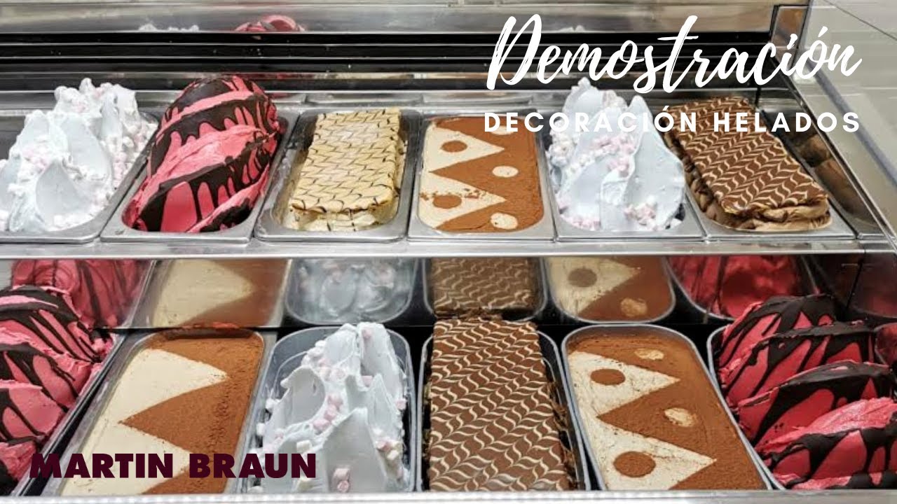 Demostración DECORACIÓN DE HELADOS - Especial Cubetas Estrechas