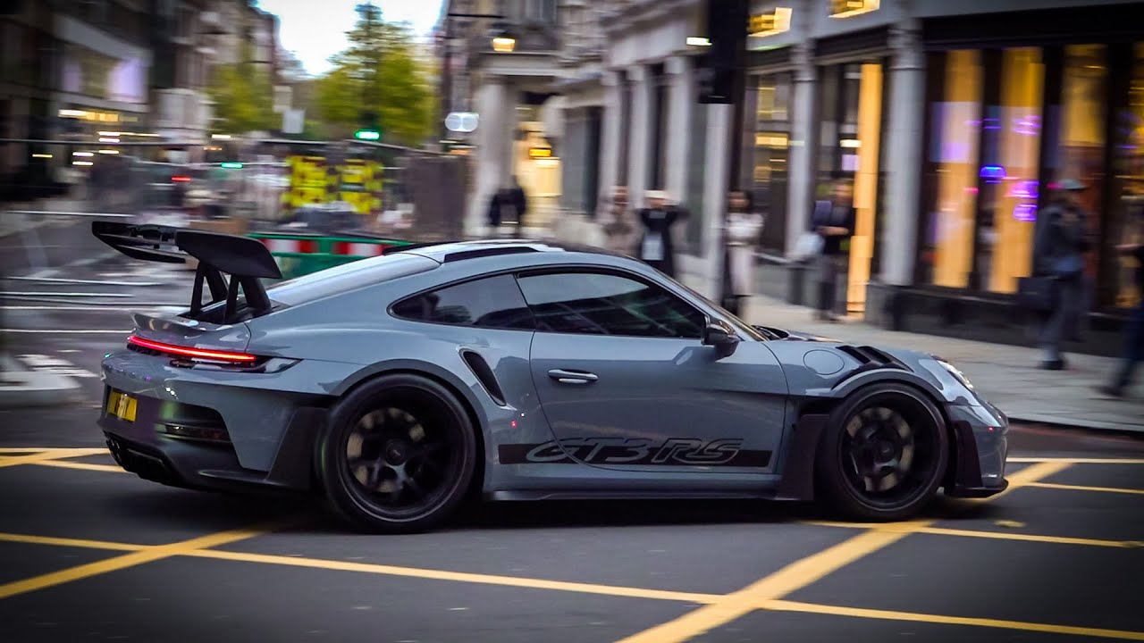 Supercars in London November 2023 - #CSATW556 | Porsche 992 GT3 RS, Huracan STO, SF90 Stradale