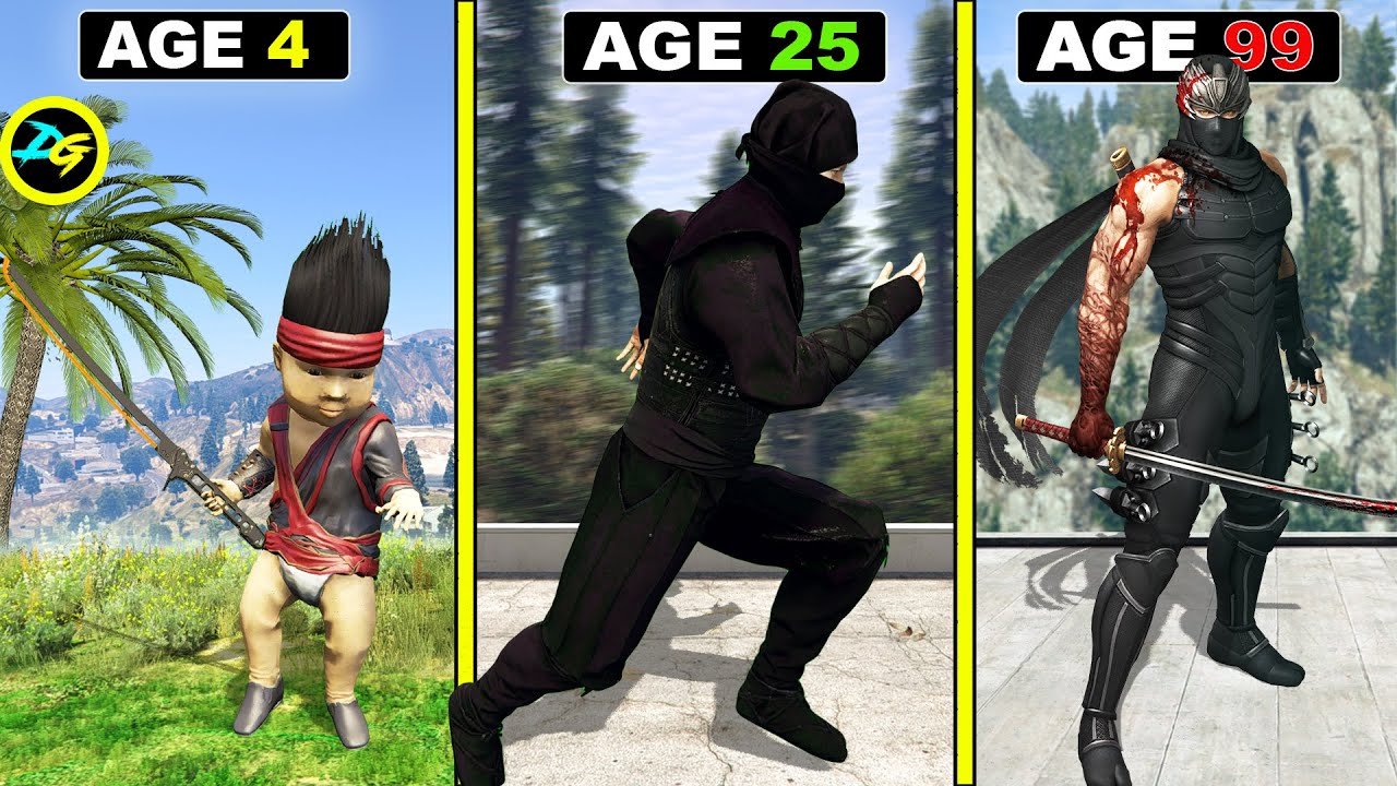 Surviving 99 YEARS As NINJA in GTA 5