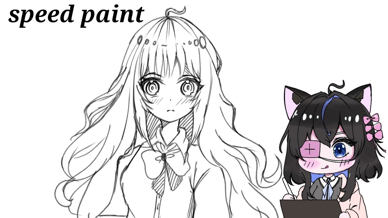 my sketch  process | draw with me | (speed paint)