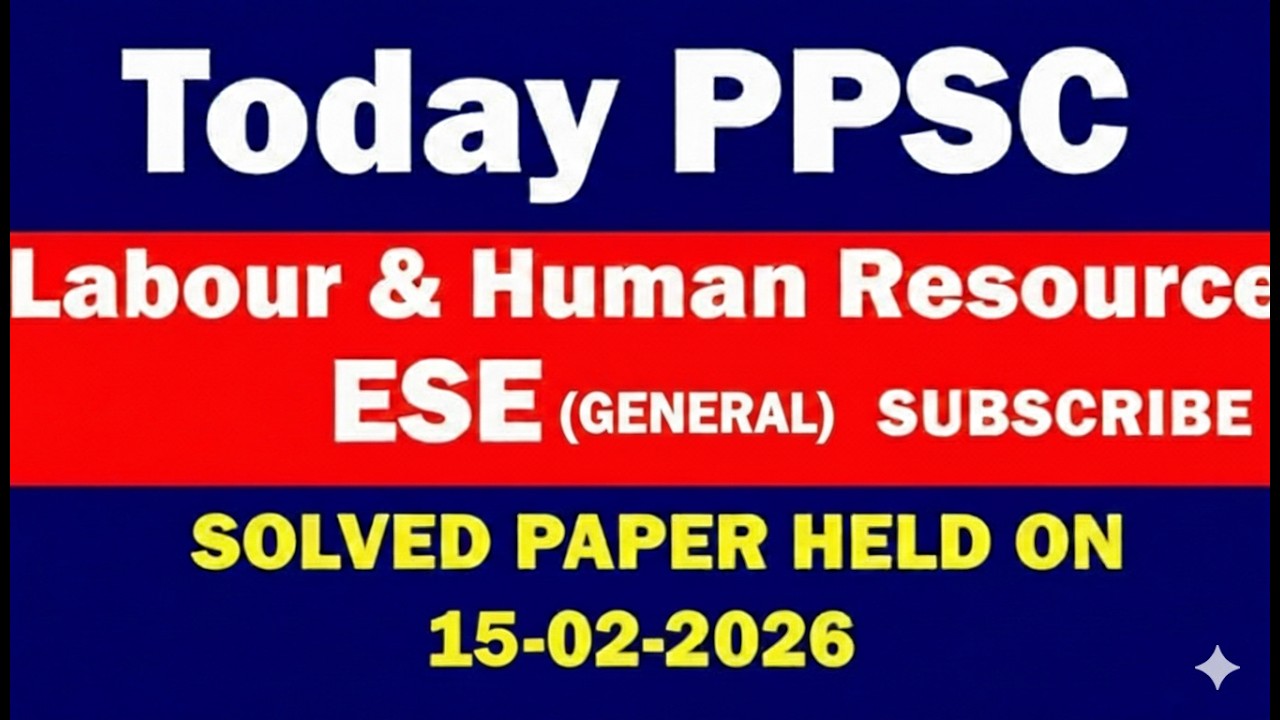 Today ESE  general Paper 15-02-2026 Pedagogy MCQs | PPSC today ESE Genral   paper MCQs