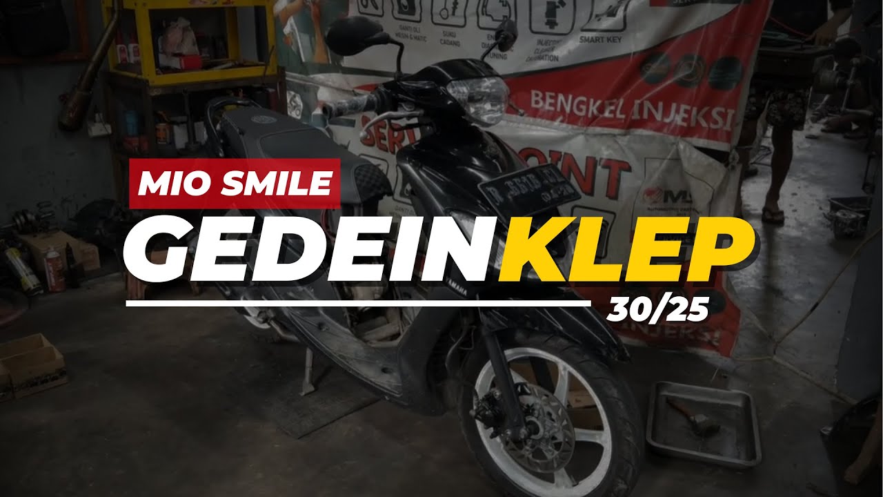 GEDEIN KLEP 30/25 PLUS PASANG OIL COOLER BUAT MIO SMILE !!!
