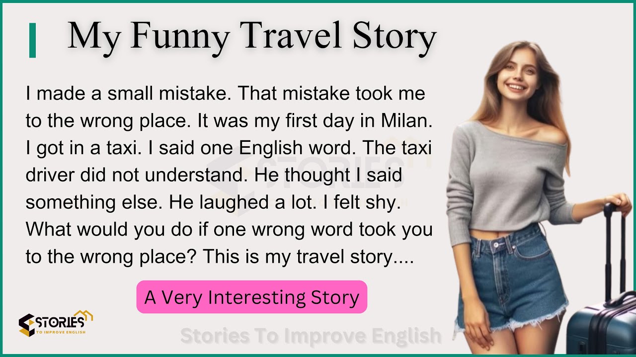 My Funny Travel Story ✅ English Speaking Practice (A1–A2 Level) ✅