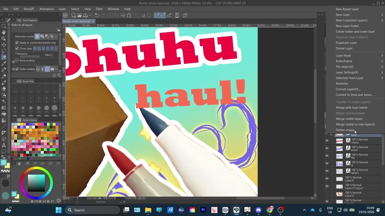 Как добавить рамку в Clip Studio Paint