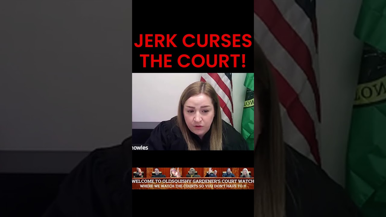 Contemptuous JERK Goes OFF on Court After Getting His TIcket!