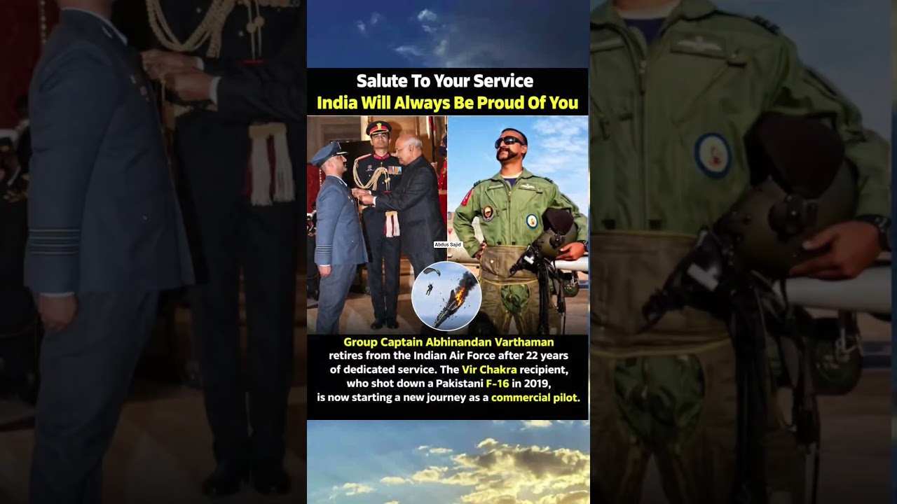 Vir Chakra Hero Abhinandan Varthaman Retires After 22 Years Of Service&rdquo; 🇮🇳✈️🏅 #airforce #ytshorts