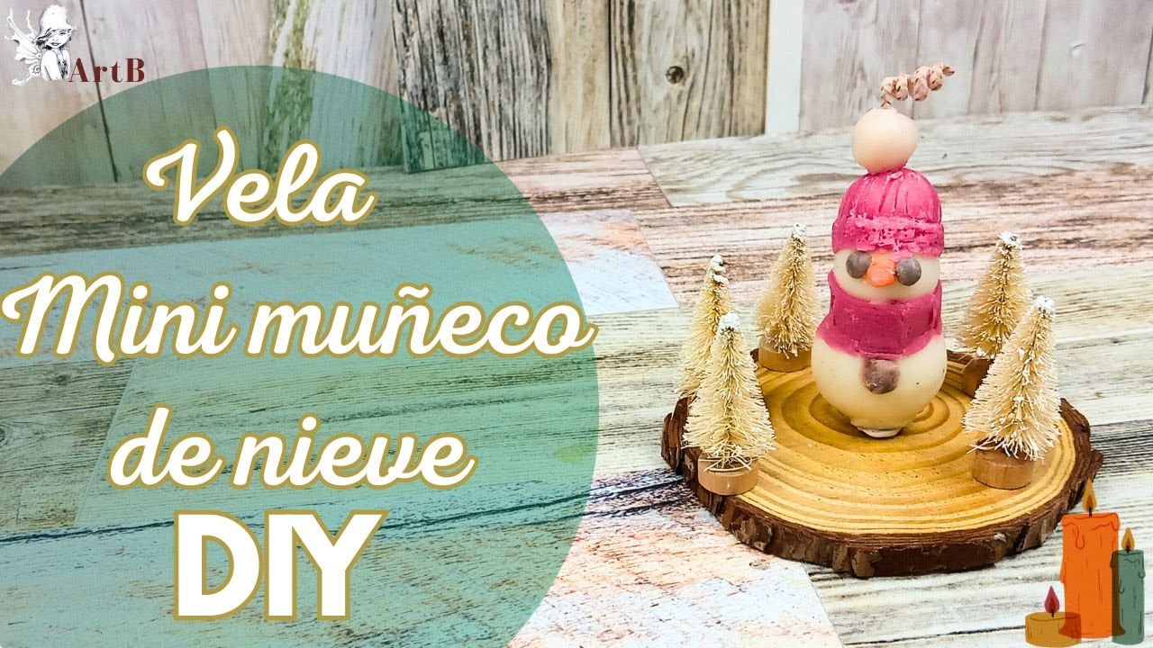 Vela Mini Muñeco de Nieve DIY ⛄ | Manualidades Navideñas Fácil Paso a Paso con ToAutotool