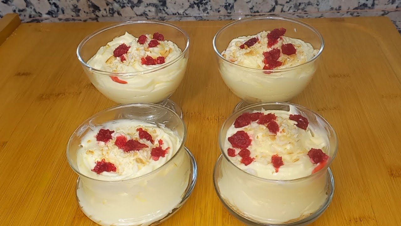 تحلية رمضانية منعشة سهلة وسريعة ماتشبعوش منها 😋