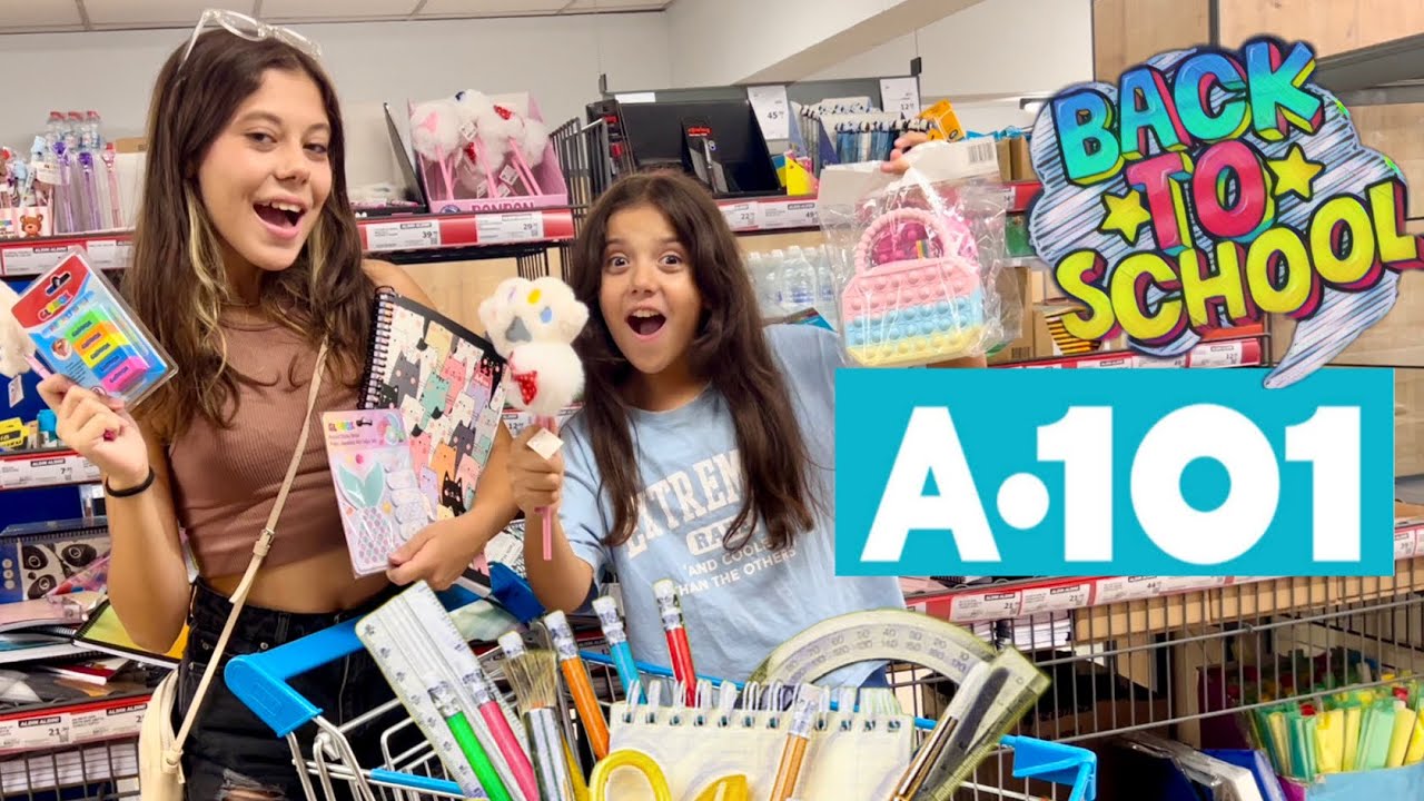 A101 OKUL ALIŞVERİŞİ Okula Dönüş Kırtasiye Alışverişi 2023 Back To School