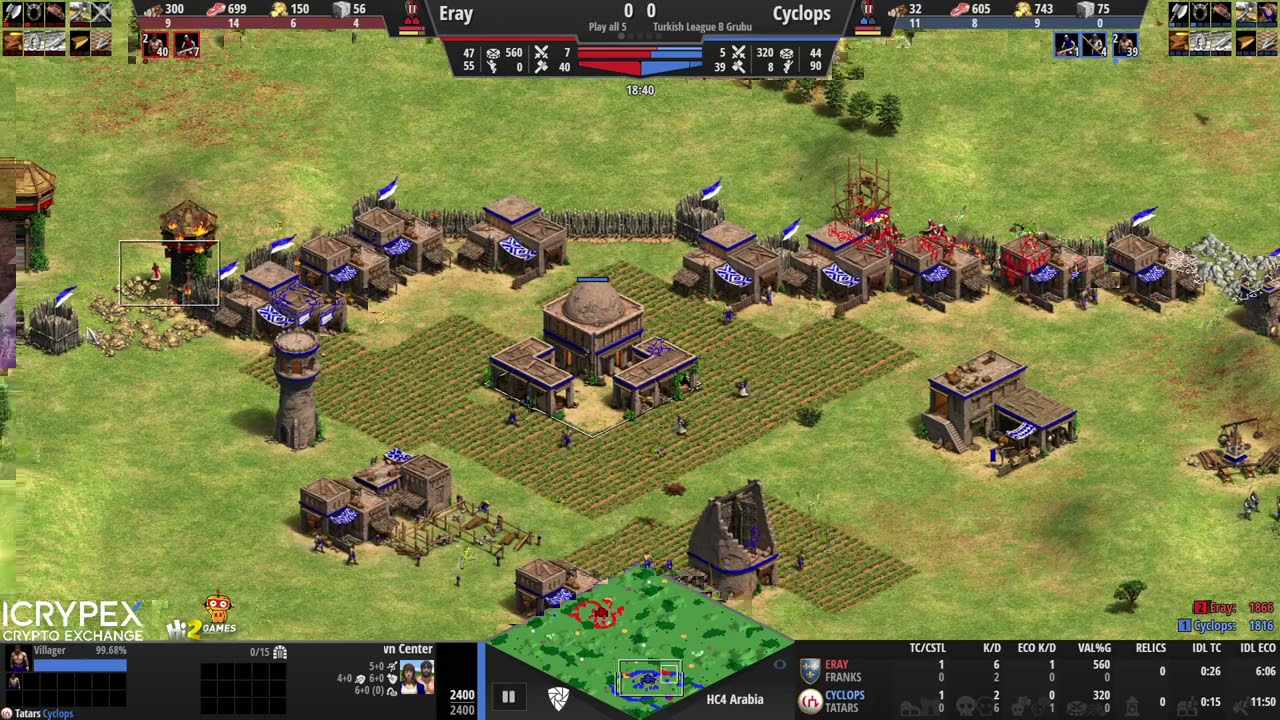 [Eycofcu]Eray vs [HyM]Cyclops ICRYPEX Turkish League B Grubu 3.Hafta