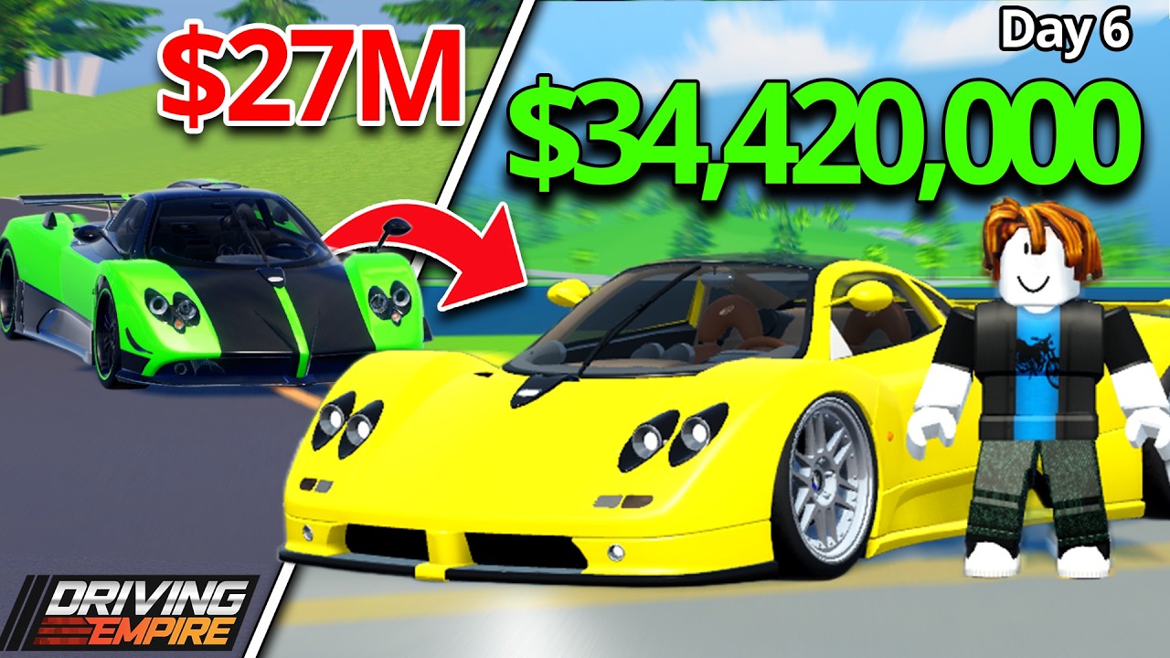 POOR To MOST EXPENSIVE CAR In ONE WEEK! (Day 6/7)  | Driving Empire