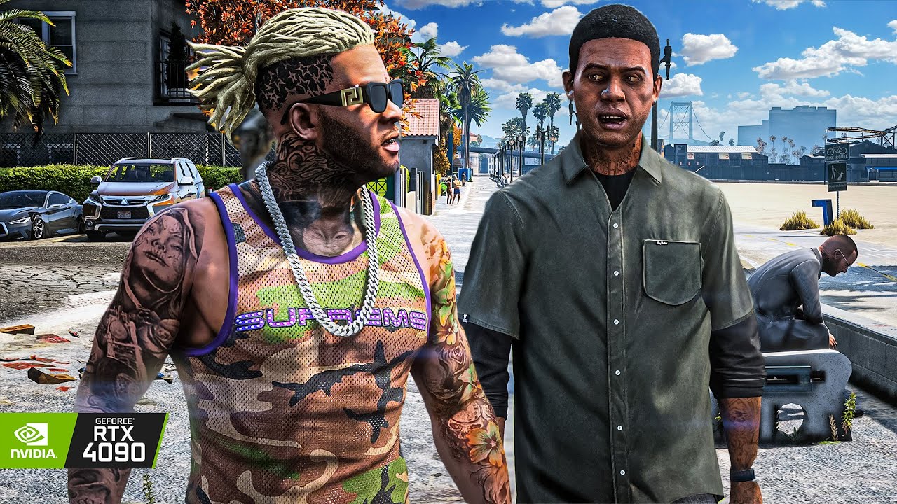 GTA V: 'Franklin & Lamar' First Mission RTX 4090 - Remastered Ultra Graphics Maxed-Out Gameplay [4K]