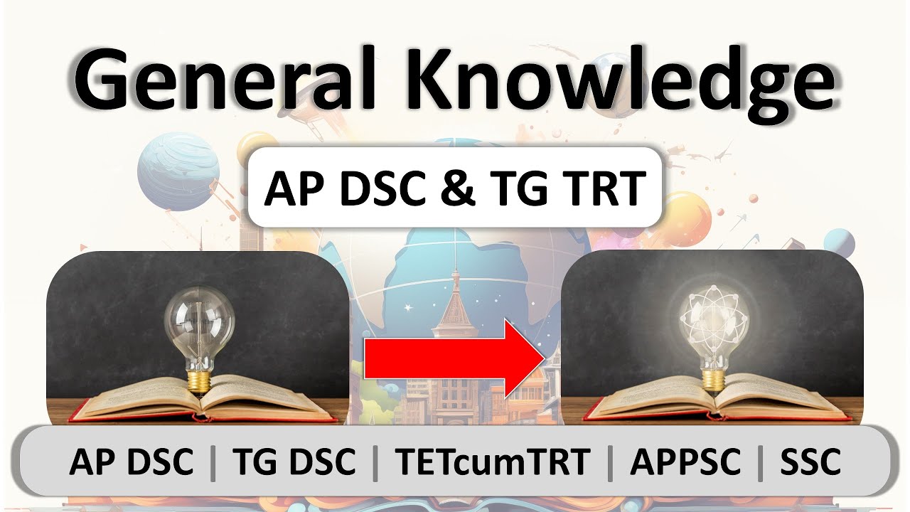 General Knowledge MCQ's | @EFSANA  | AP DSC 2025 | TG DSC | APPSC | SSC #generalknowledge #apdsc