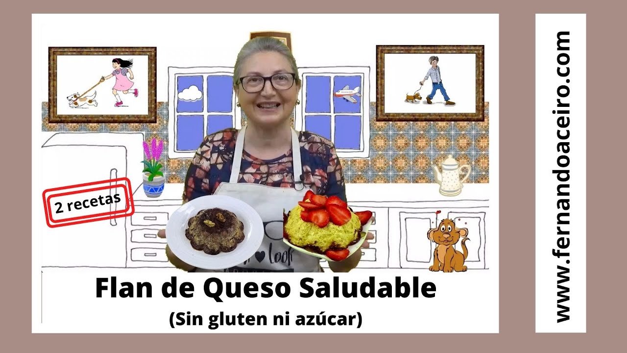 Flan de Queso Saludable 🍮 (Sin azúcar ni gluten)
