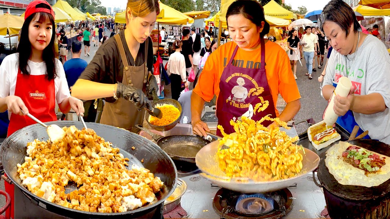 TOP 20 MALAYSIAN STREET FOOD IN KUALA LUMPUR!! AMAZING NIGHT MARKET MALAYSIA STREET FOOD PASAR MALAM