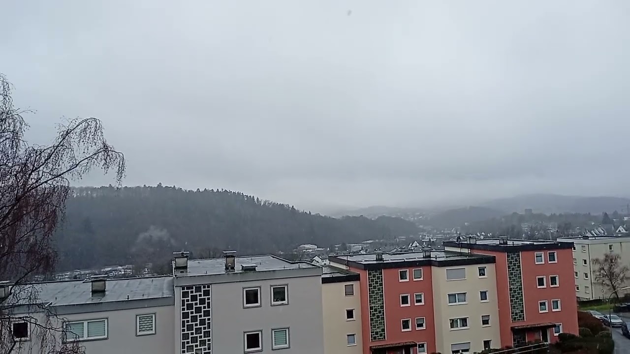 Schneeregen und Wetterchaos beim Sturmtief in Meschede am 17.2.2026.🌪️🌧️🌨️