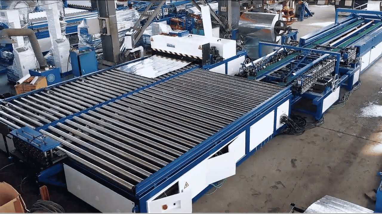 CNC Auto Duct coil line 6 U shape with 1250mm width