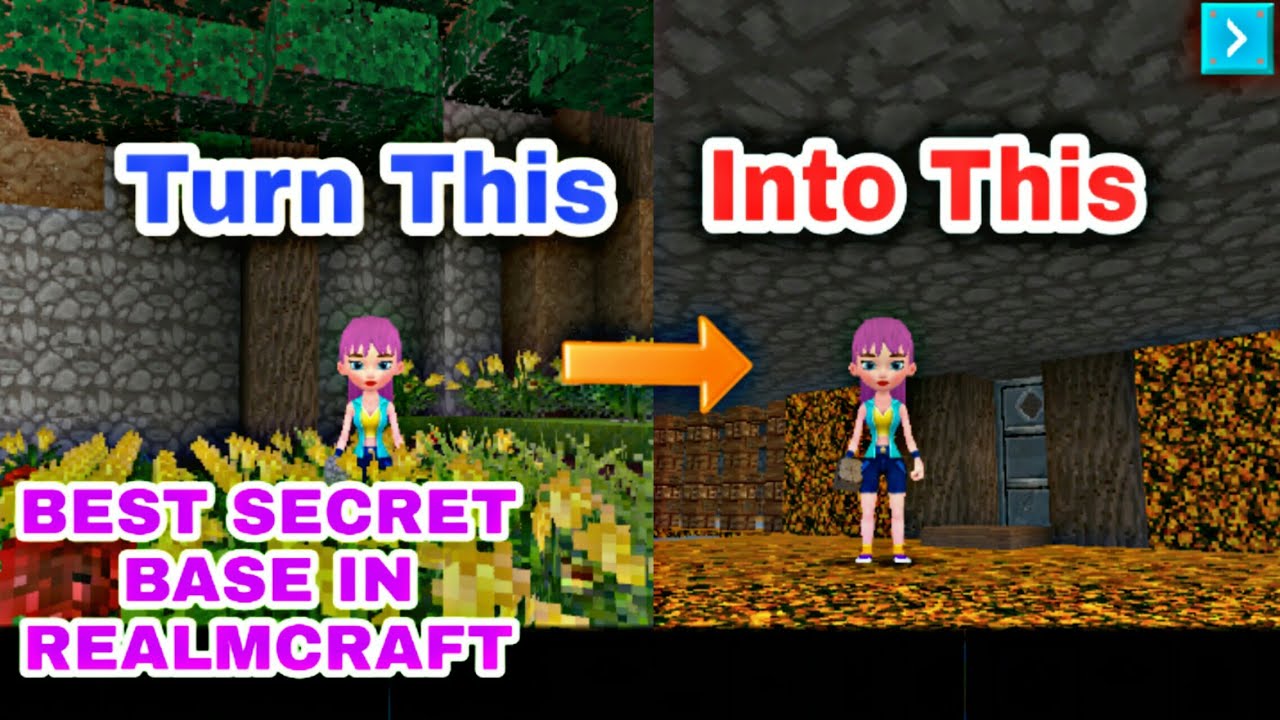 How To Make A Secret Base In RealmCraft | By Realmcraft Tutorial