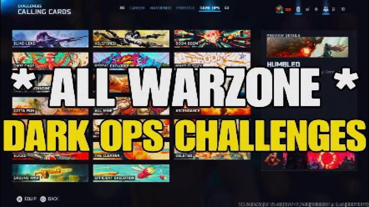 * ALL Warzone Dark Ops Challenges * Black Ops 7 Edition !!!