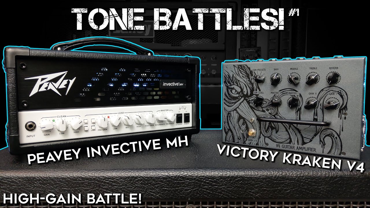 Peavey Invective MH vs Victory Kraken V4 Amp! High-Gain Comparison.